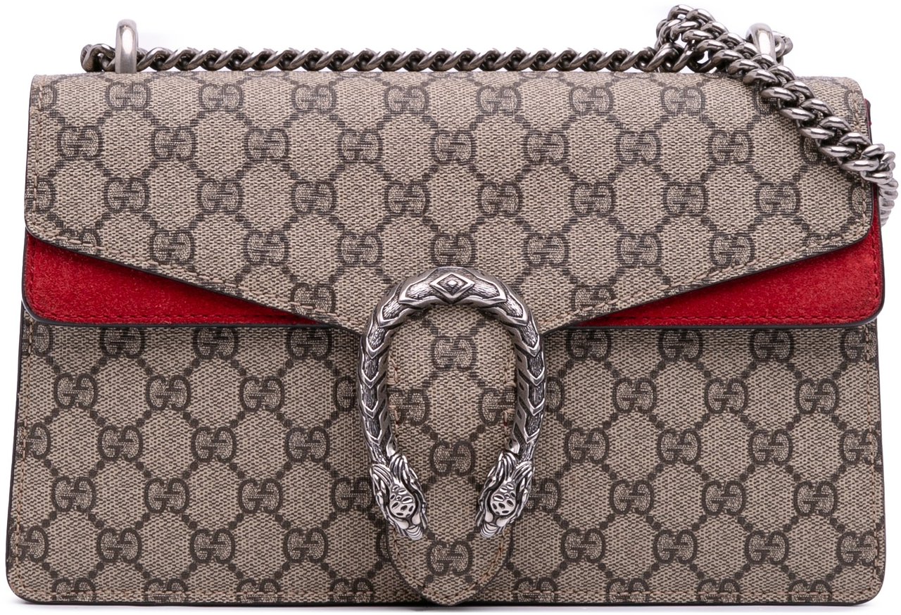Gucci Small GG Supreme Dionysus Shoulder Bag Bruin