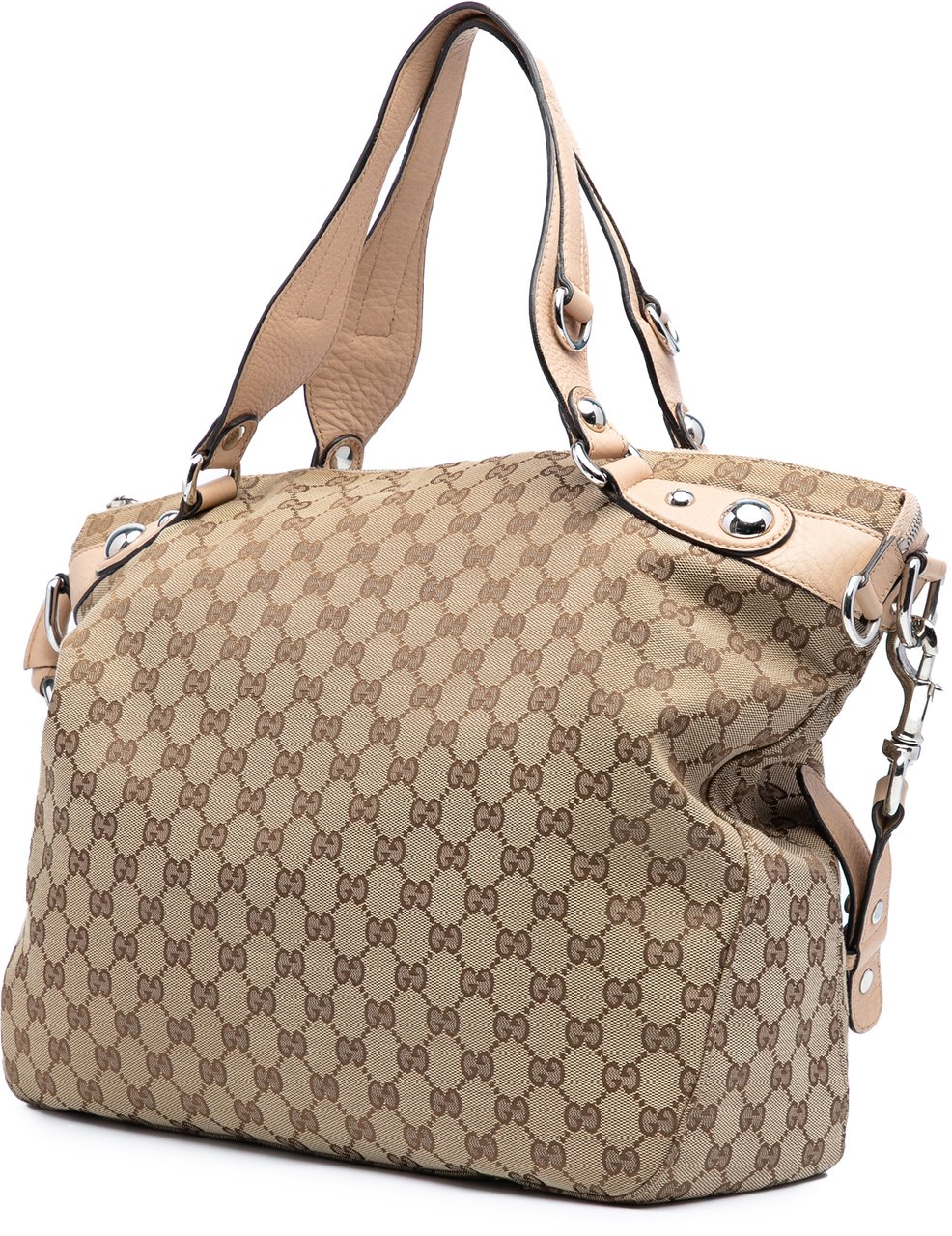 Gucci Large GG Canvas Icon Bit Satchel Bruin