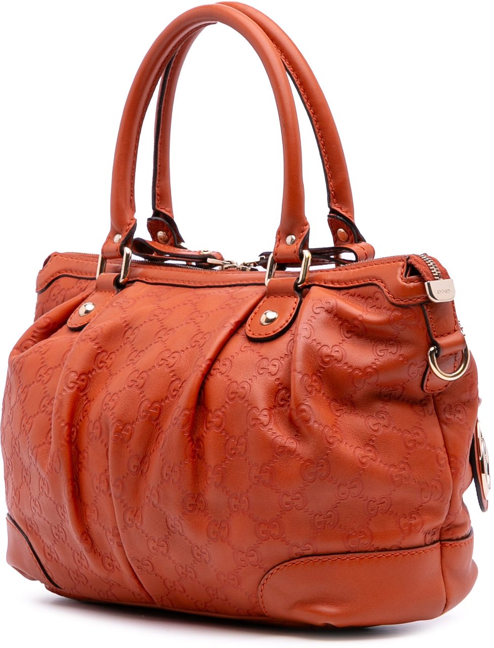 Gucci Guccissima Sukey Satchel Oranje
