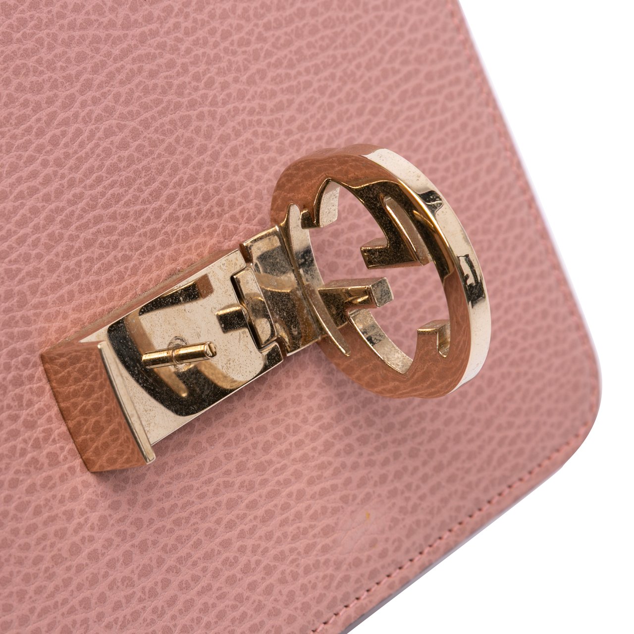 Gucci Small Dollar Calfskin Interlocking G Crossbody Roze