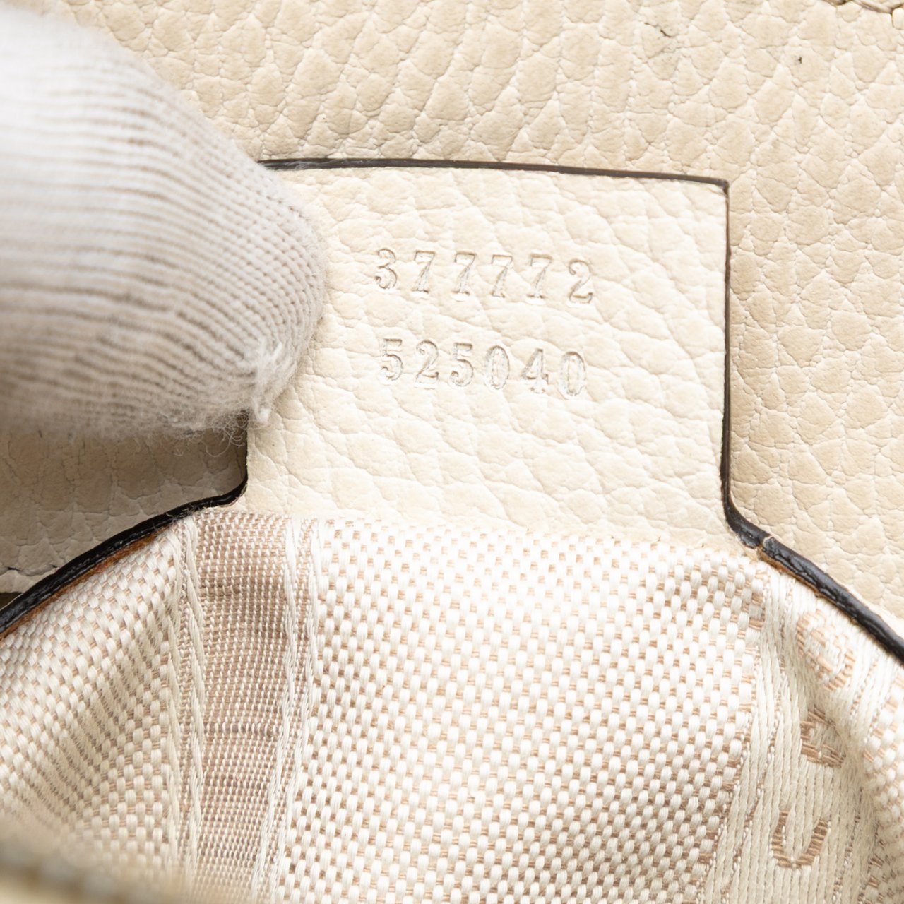 Gucci Calfskin Swing Top Handle Satchel Wit