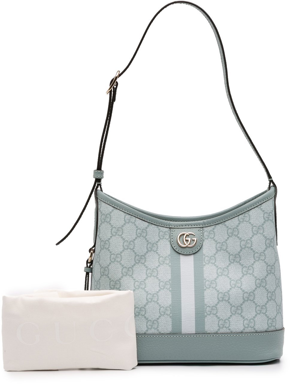 Gucci Small GG Supreme Ophidia Shoulder Bag Blauw