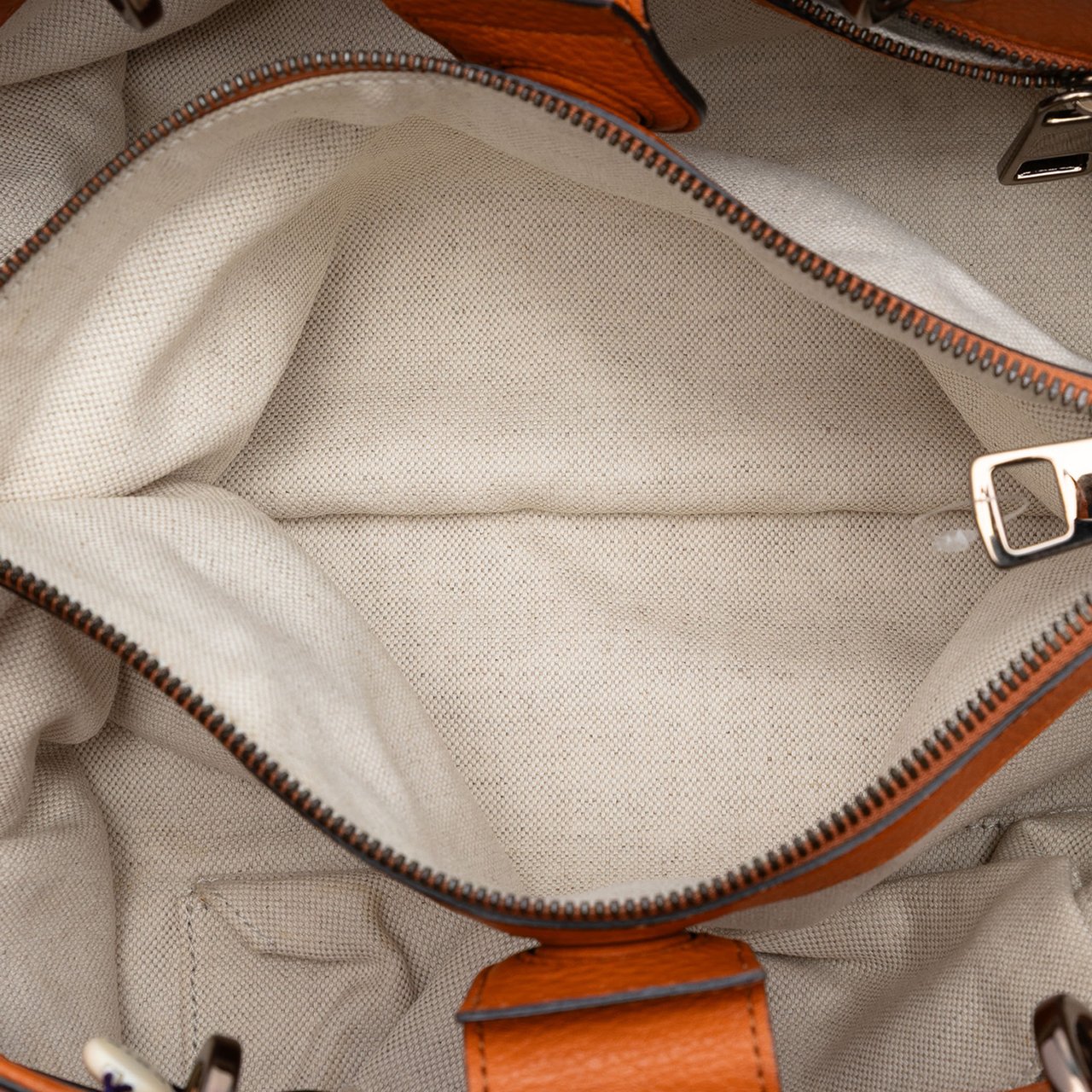 Gucci Medium Calfskin Bamboo Shopper Satchel Oranje