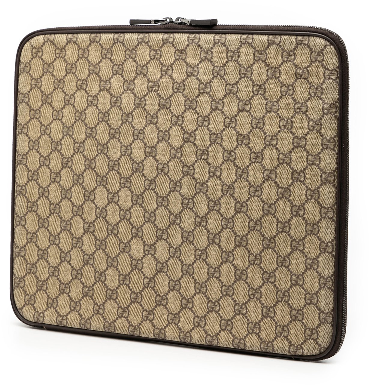 Gucci GG Supreme Laptop Case Bruin
