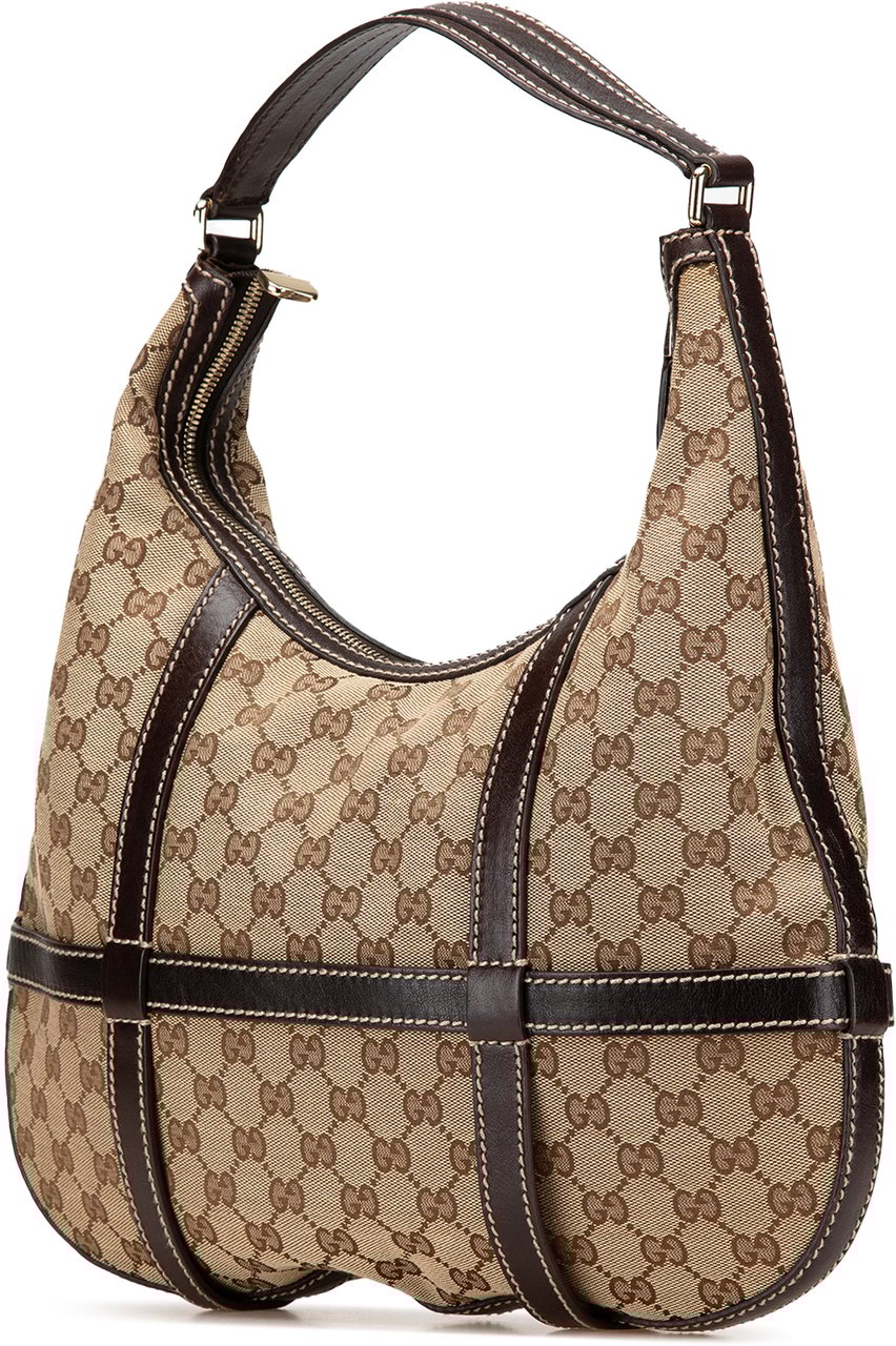 Gucci GG Canvas Royal Hobo Bruin