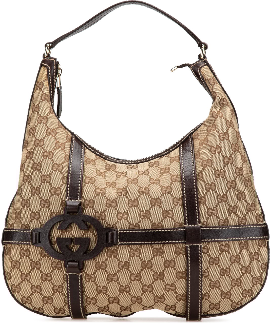 Gucci GG Canvas Royal Hobo Bruin