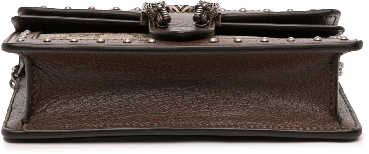 Gucci Mini GG Supreme Studs Dionysus Crossbody Bruin