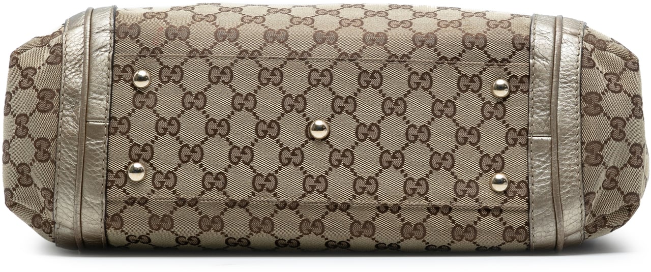 Gucci Large GG Canvas Bella Shoulder Bag Bruin