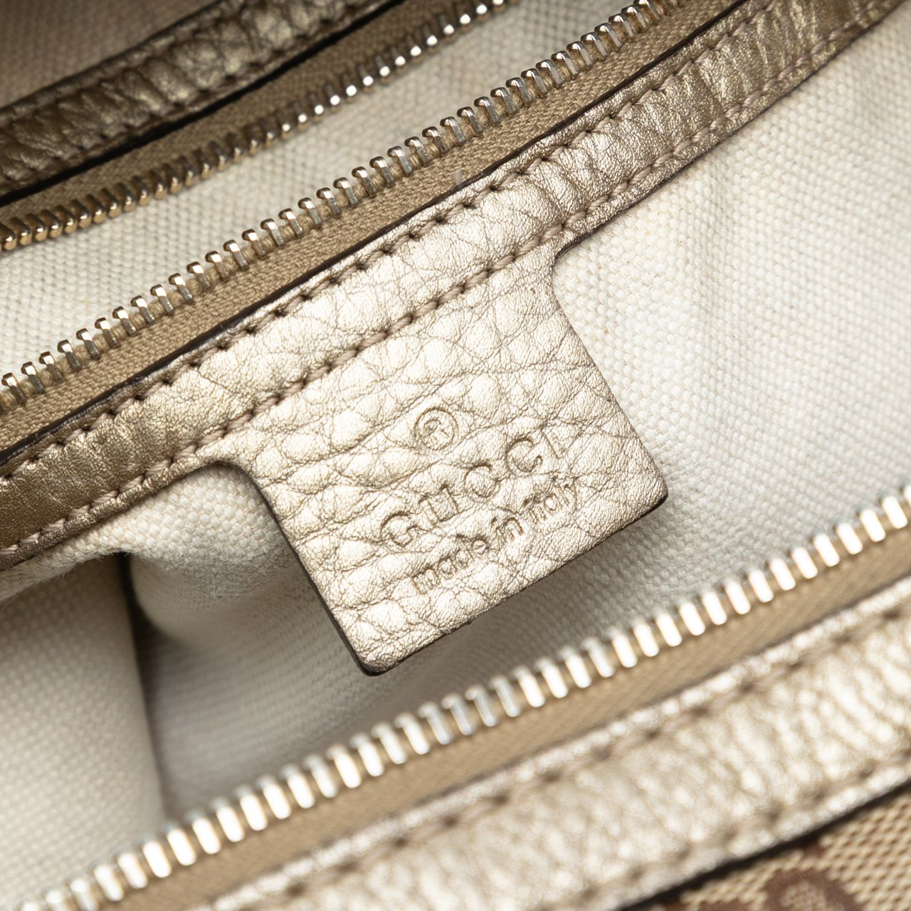 Gucci Large GG Canvas Bella Shoulder Bag Bruin