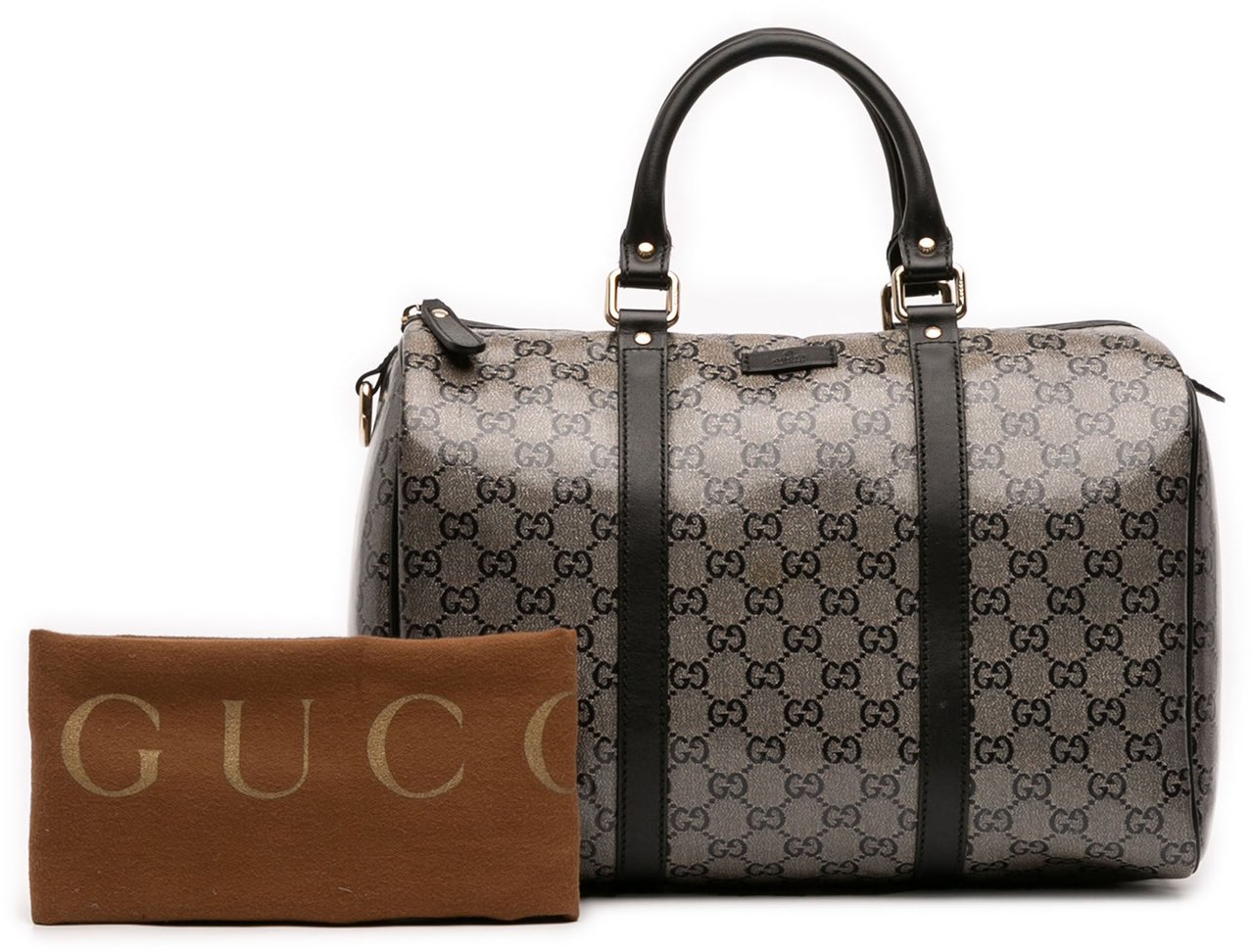 Gucci Medium GG Crystal Joy Boston Grijs