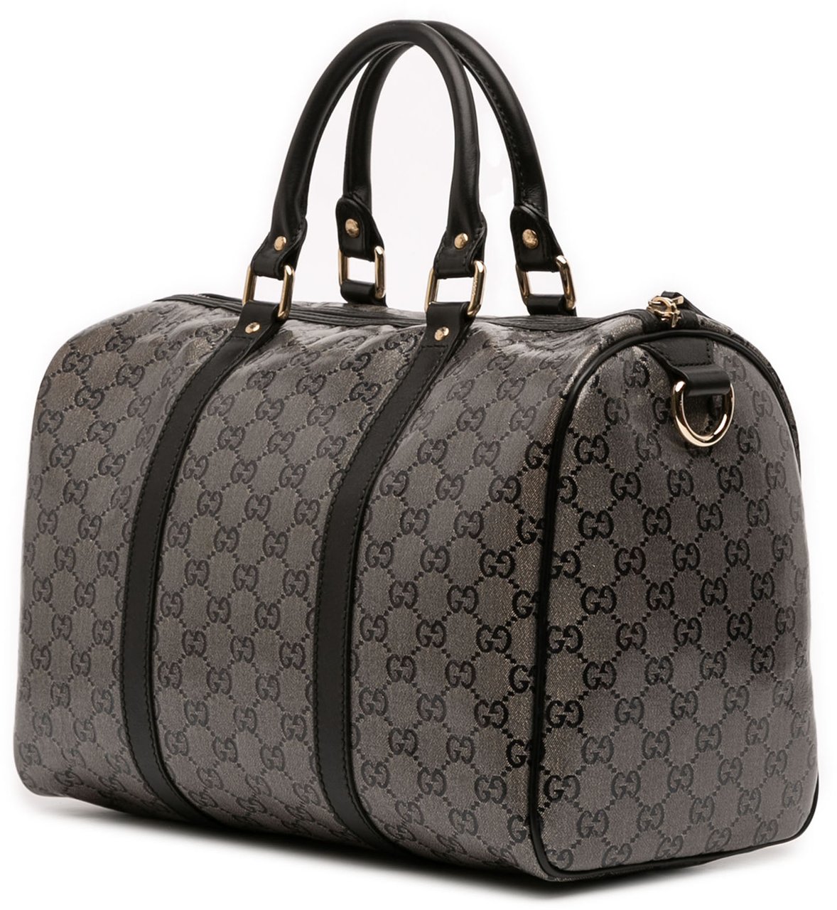 Gucci Medium GG Crystal Joy Boston Grijs