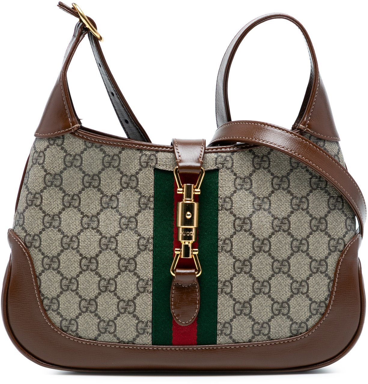 Gucci Small GG Supreme Jackie 1961 Crossbody Bruin