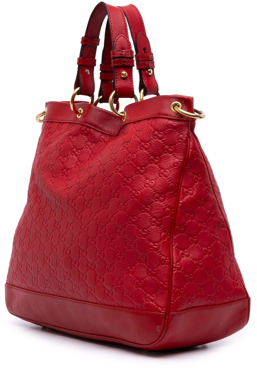 Gucci Medium Guccissima Valentine Top Handle Bag Rood