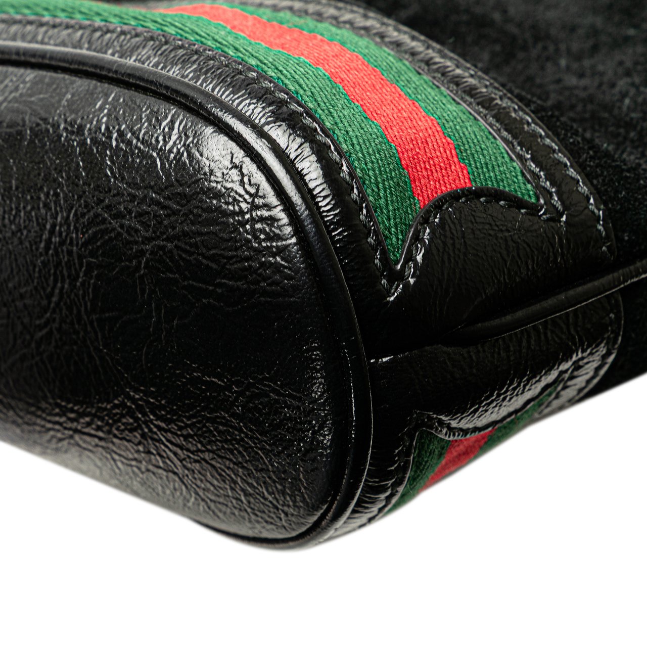 Gucci Small Suede Ophidia Bucket Zwart