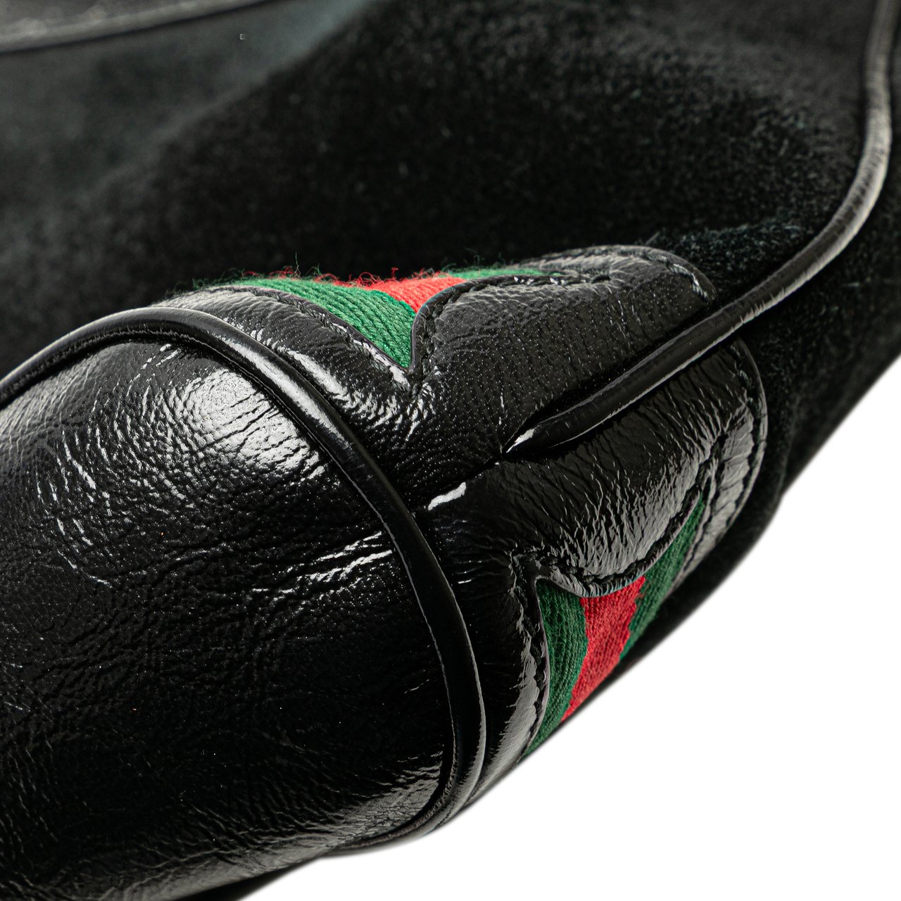 Gucci Small Suede Ophidia Bucket Zwart