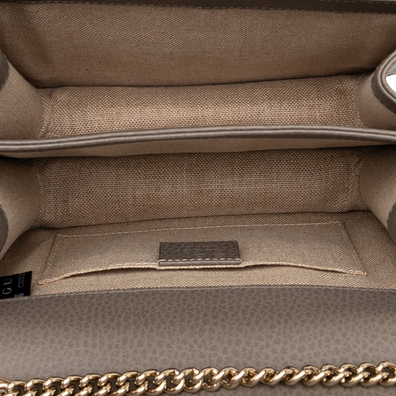 Gucci Small Dollar Calfskin Interlocking G Crossbody Grijs