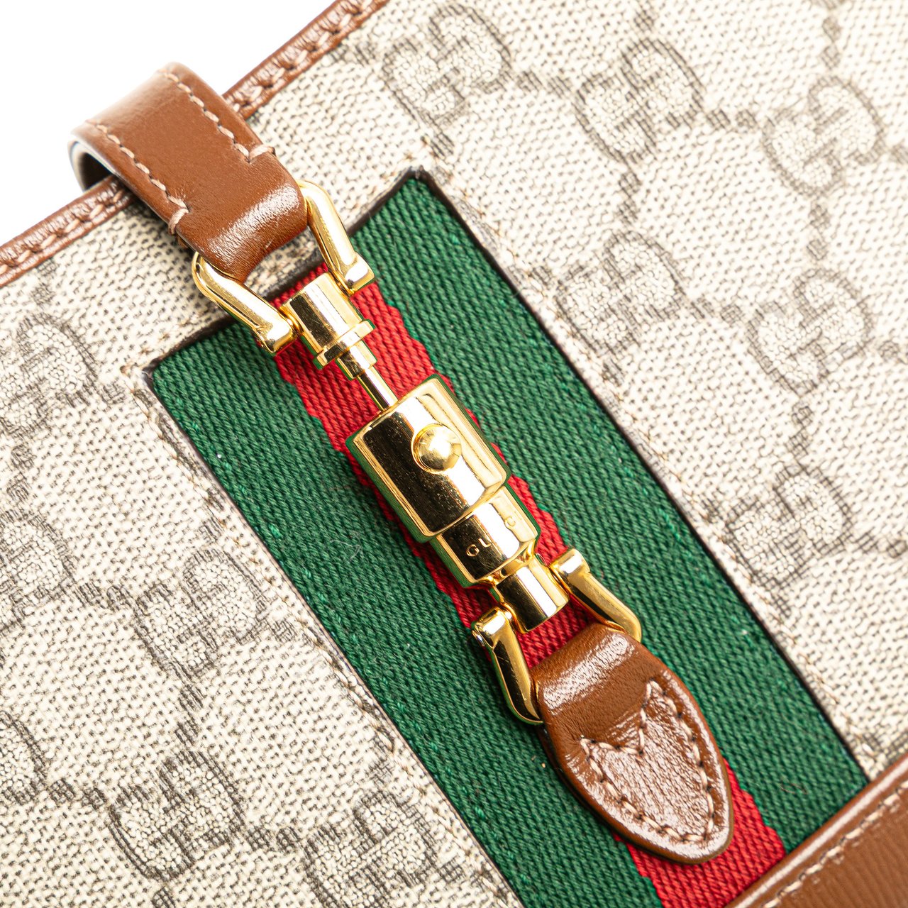 Gucci Mini GG Supreme Web Jackie 1961 Crossbody Bruin