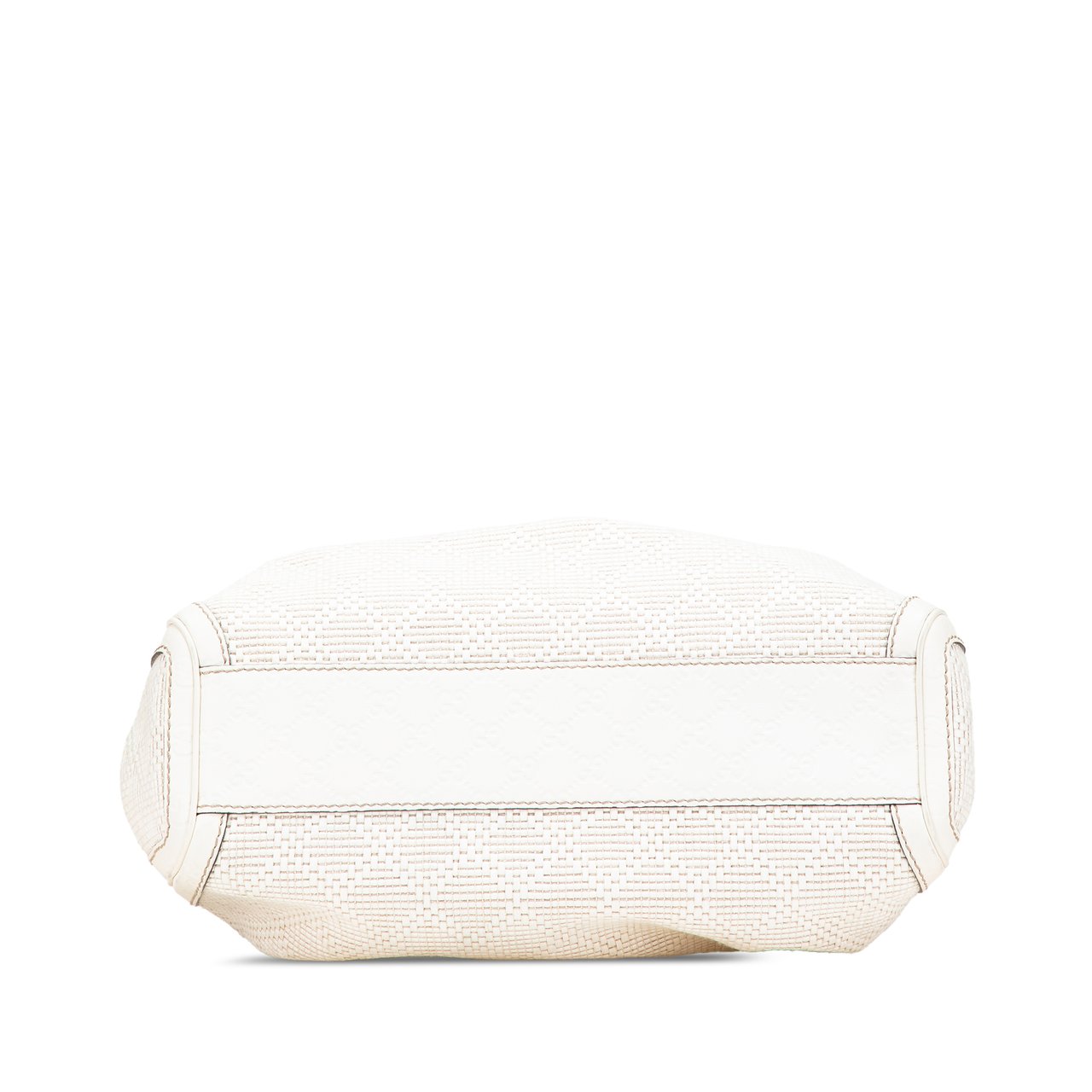 Gucci Medium Diamante Raffia Sukey Tote Wit