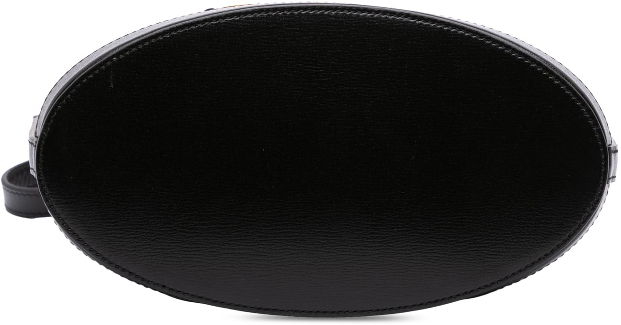 Gucci Leather Horsebit 1955 Bucket Bag Zwart