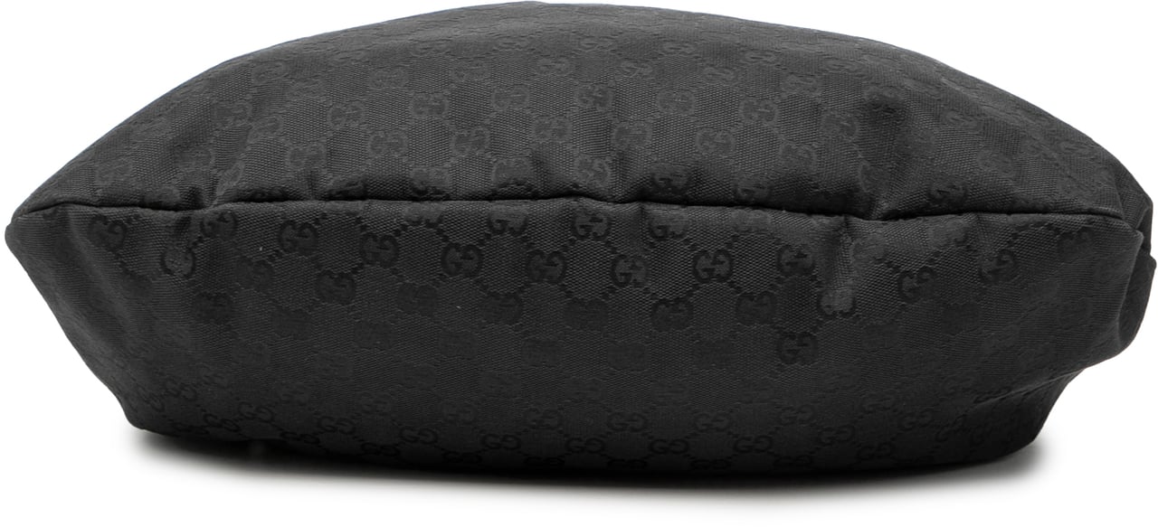 Gucci GG Canvas Bamboo Studded Hobo Zwart