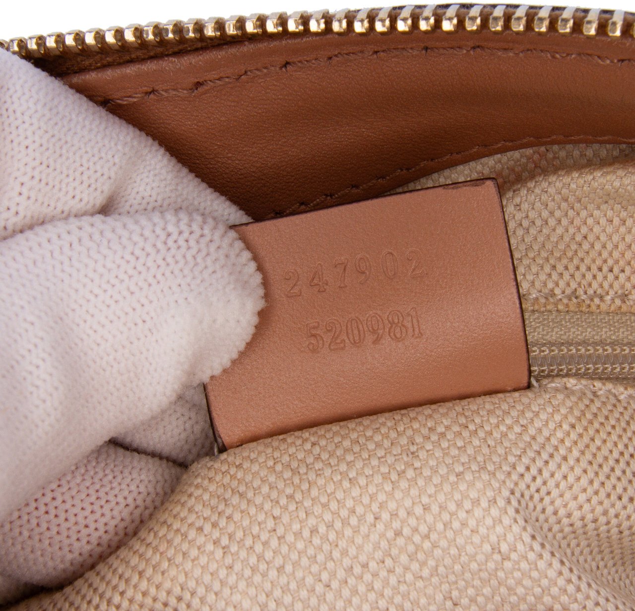 Gucci Diamante Canvas Sukey Satchel Bruin