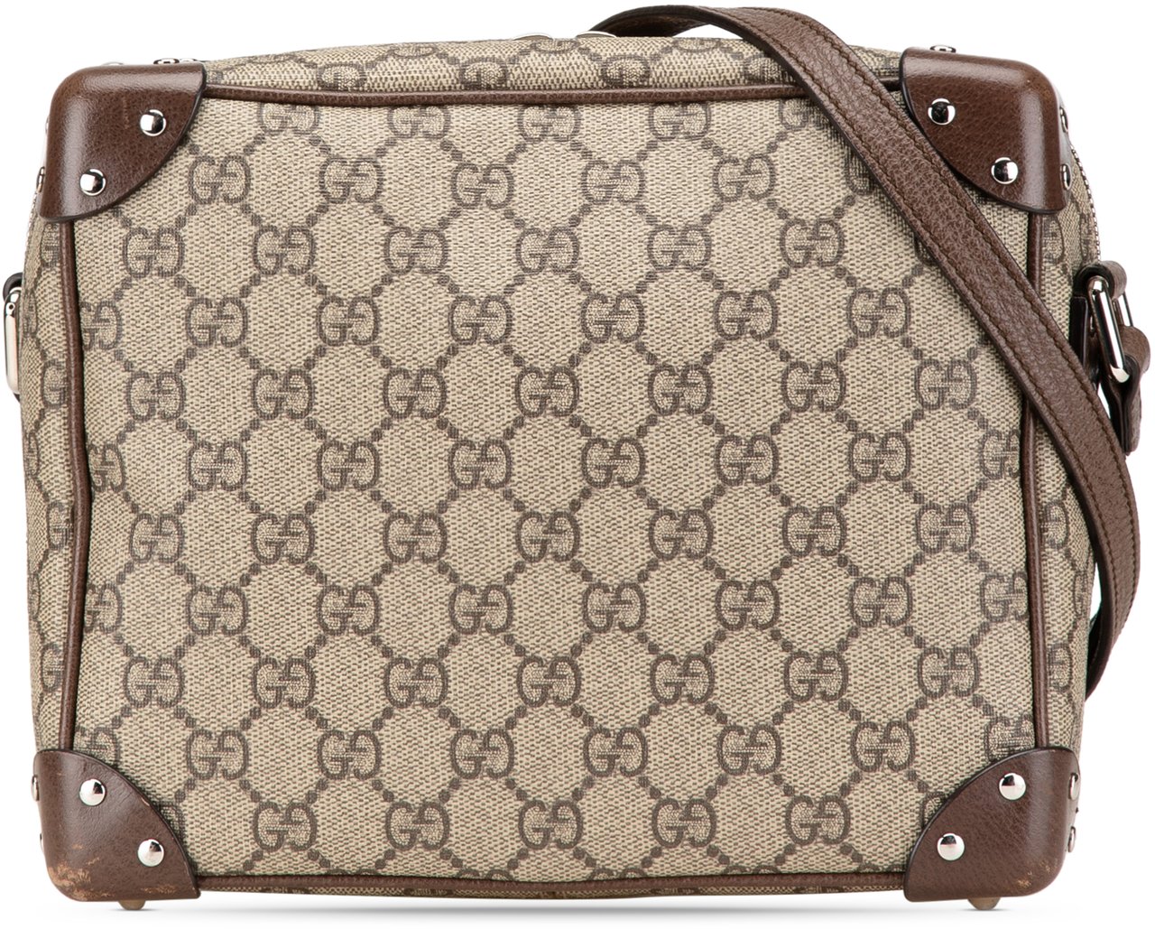 Gucci GG Supreme Soft Trunk Crossbody Bruin