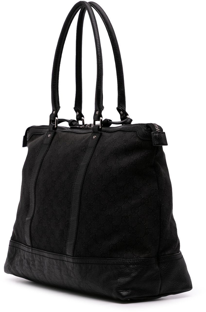 Gucci GG Denim Tote Zwart