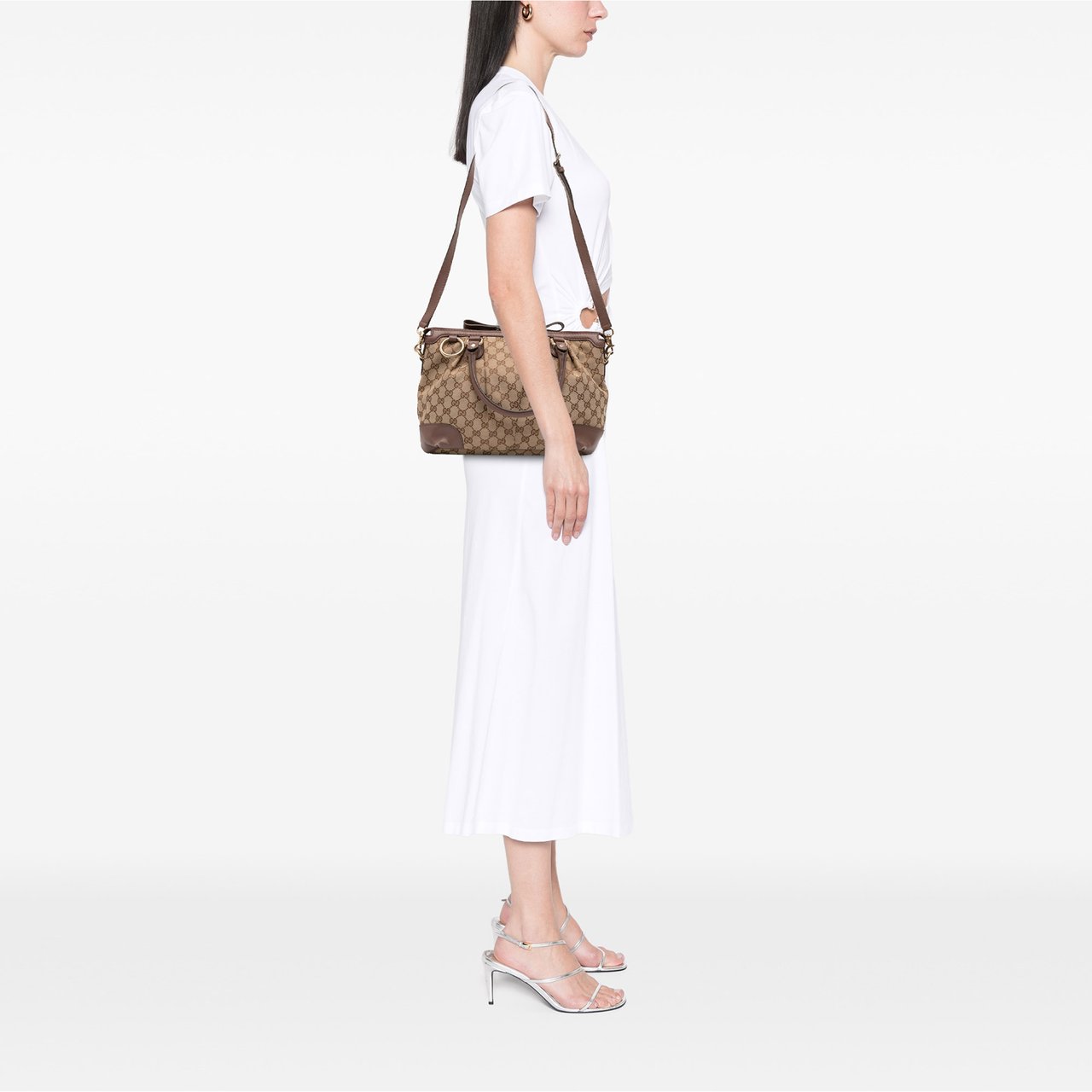 Gucci GG Canvas Sukey Satchel Bruin