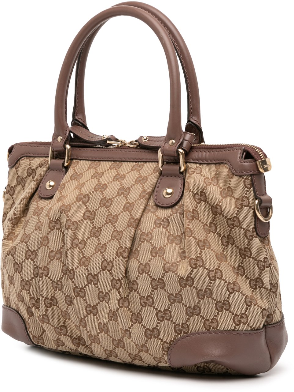 Gucci GG Canvas Sukey Satchel Bruin