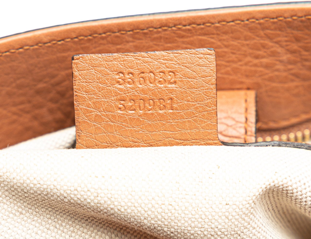 Gucci Small Calfskin Bamboo Shopper Satchel Bruin