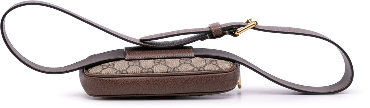 Gucci Small GG Supreme Web Ophidia Belt Bag Bruin