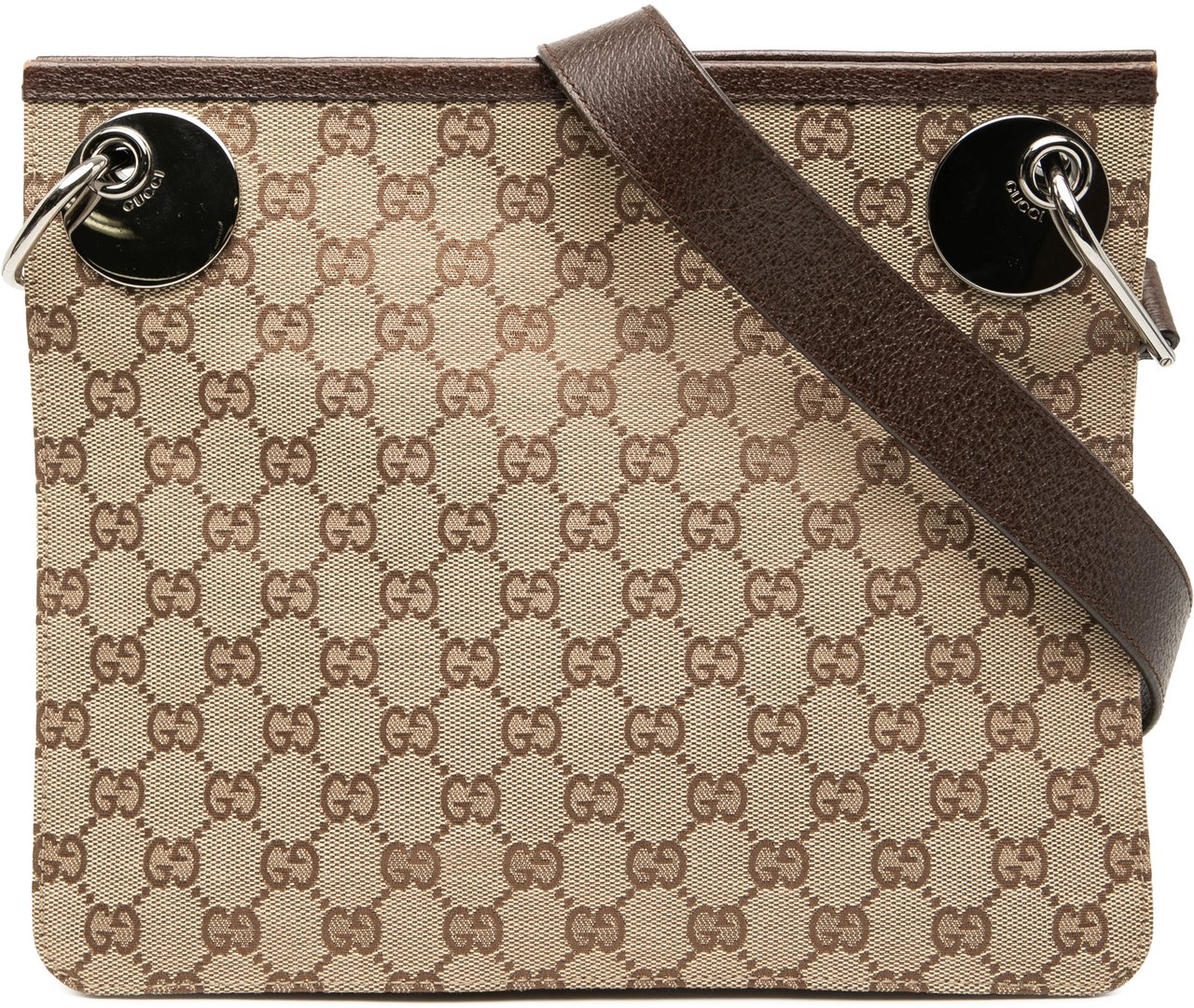 Gucci GG Canvas Eclipse Crossbody Bruin