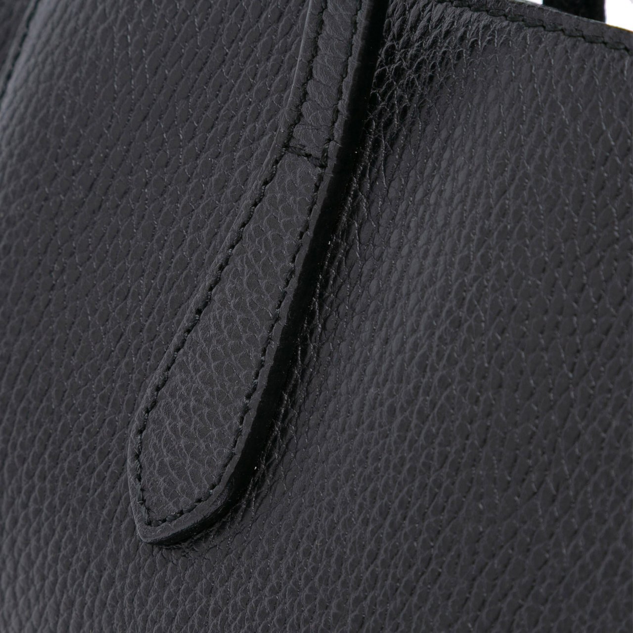 Gucci Leather Swing Convertible Tote Zwart