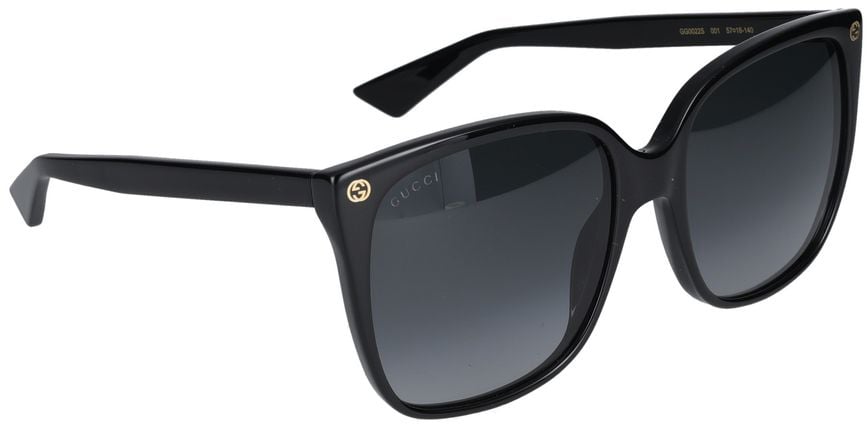 Gucci Sunglasses Gg0022S 001 Black Black Grey 57/18/140 Grijs