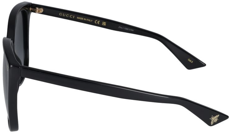 Gucci Sunglasses Gg0022S 001 Black Black Grey 57/18/140 Grijs