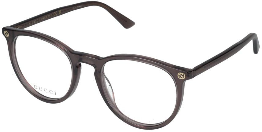 Gucci Eyeglasses GG0027O 012 Brown Brown Transpare 50/20/140 Maroon