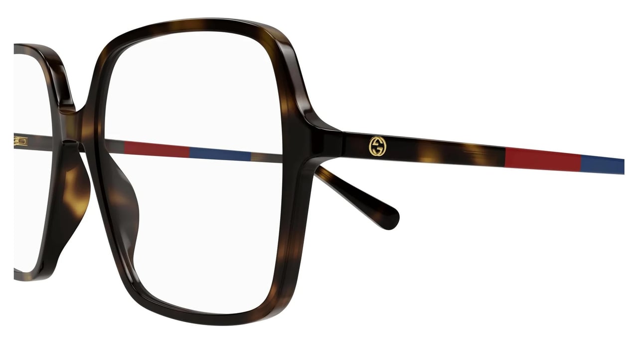 Gucci Eyeglasses Gucci GG1003O 009 Havana Havana Transpa 53/16/140 Wit