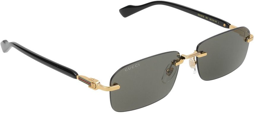 Gucci Sunglasses Gucci GG1221S 001 gold black grey 56/16/140 Grijs