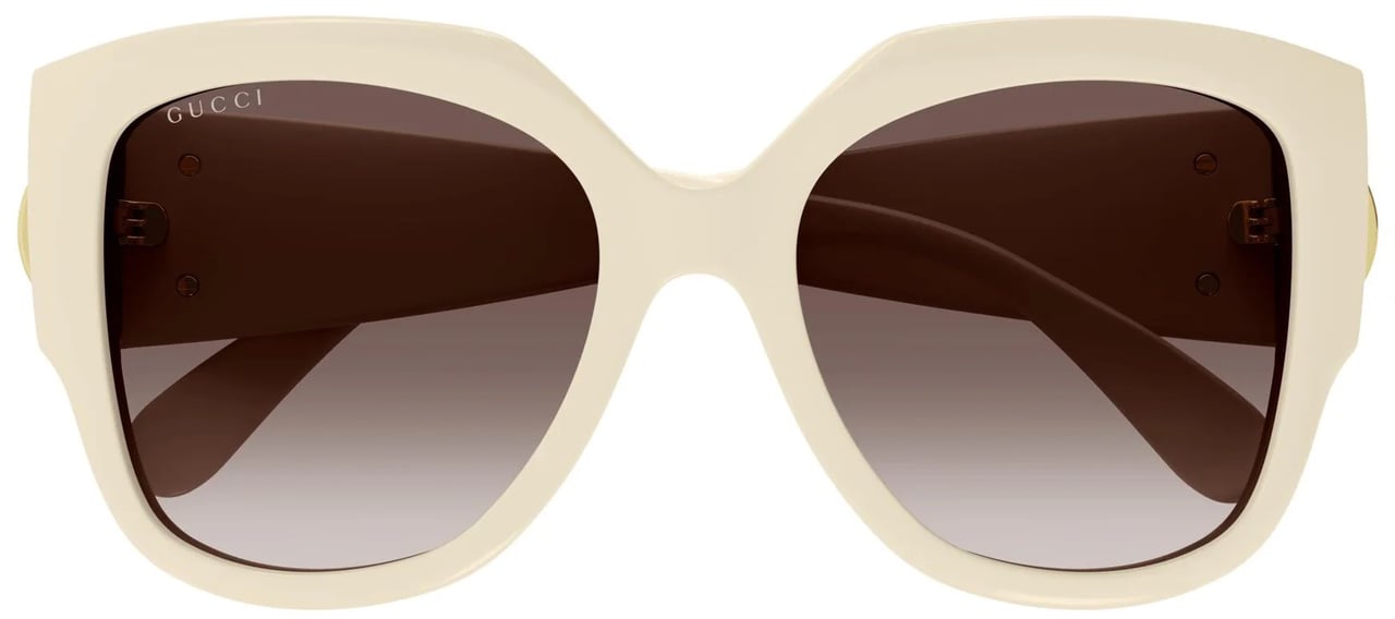 Gucci Sunglasses GG1407S 004 ivory ivory brown 54/19/140 Roze