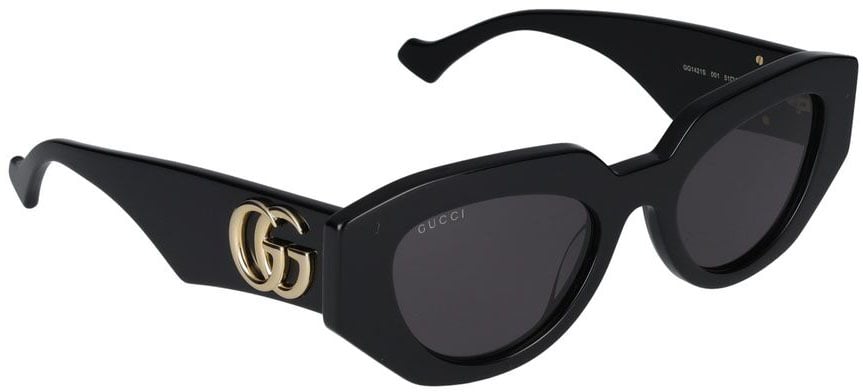 Gucci Sunglasses GG1421S 001 black black grey 51/20/145 Zwart