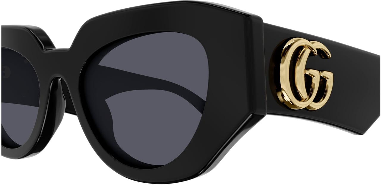Gucci Sunglasses GG1421S 001 black black grey 51/20/145 Zwart