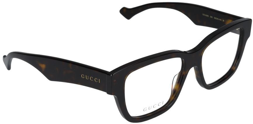 Gucci Eyeglasses Gucci GG1428O 005 havana havana transparent 55/16/145 Rood