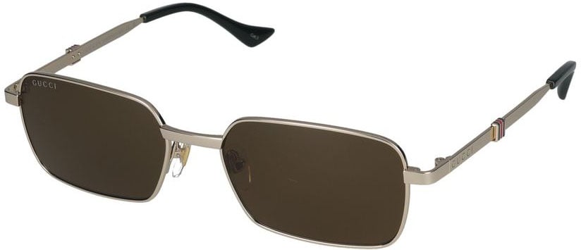 Gucci Sunglasses Gucci GG1495S 002 gold gold brown 56/18/145 Zwart
