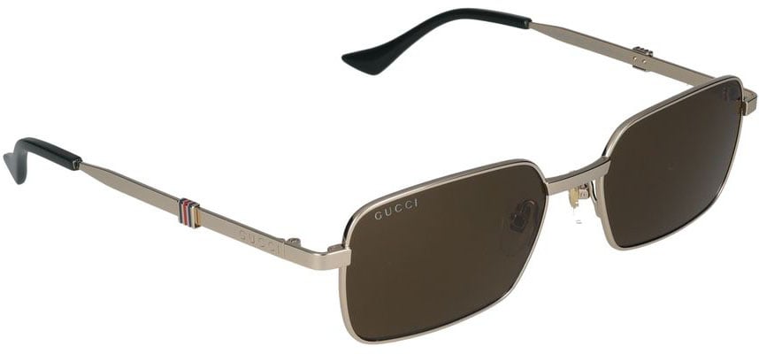 Gucci Sunglasses Gucci GG1495S 002 gold gold brown 56/18/145 Zwart