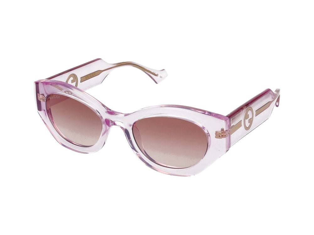 Gucci Pink Oversized Cat-Eye Sunglasses Roze