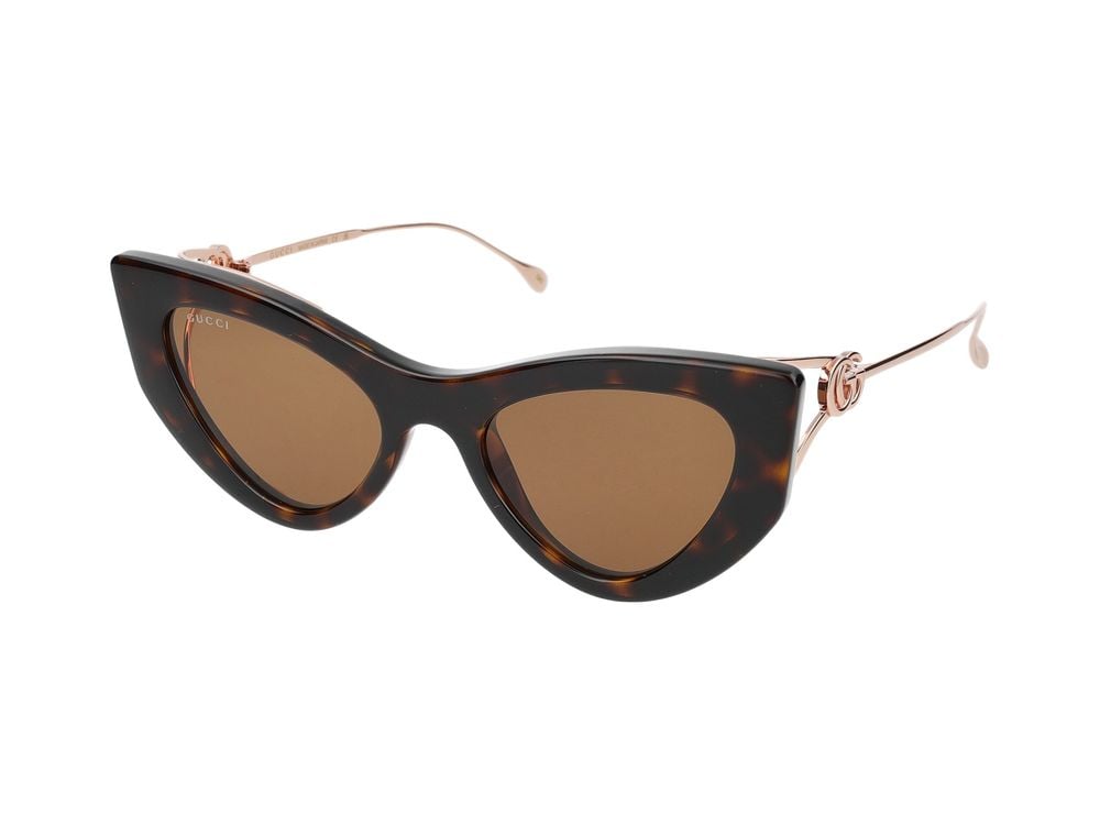 Gucci Sunglasses Gucci GG1565S 002 havana gold brown 52/20/120 Neutraal