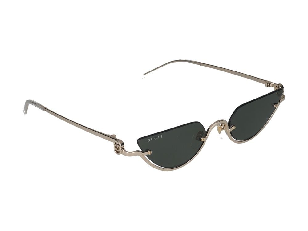 Gucci Sunglasses GG1603S 001 gold gold grey 53/21/135 Grijs