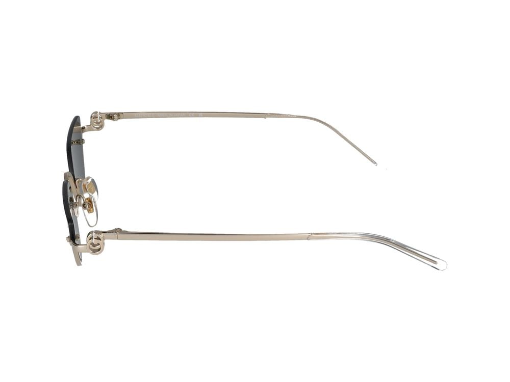 Gucci Sunglasses GG1603S 001 gold gold grey 53/21/135 Grijs