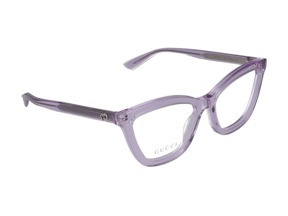 Gucci Violet Translucent Violet Acetate Eyeglasses Grijs