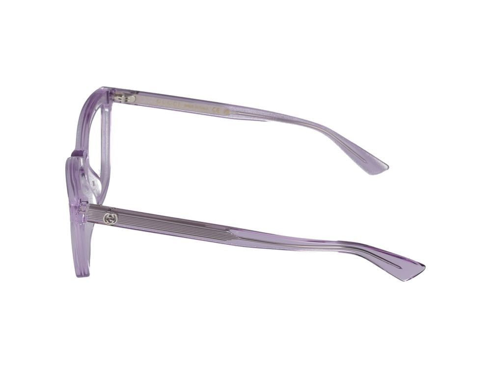 Gucci Violet Translucent Violet Acetate Eyeglasses Grijs